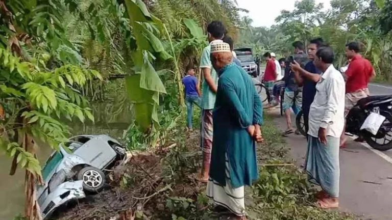 পিরোজপুরে প্রাইভেট কার নিয়ন্ত্রণ হারিয়ে খালে, শিশুসহ নিহত ৮