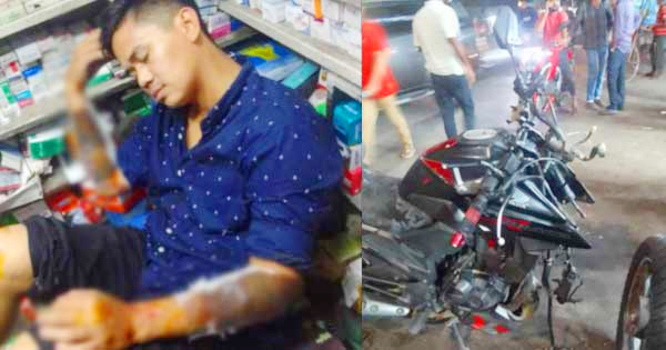 এলিভেটেড এক্সপ্রেসওয়েতে সুতা বেঁধে ছিনতাই, দুর্ঘটনায় আহত বাইক আরোহী