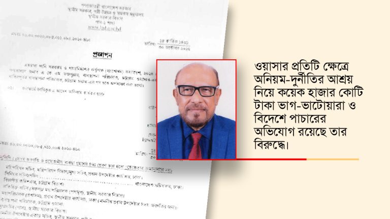 চট্টগ্রাম ওয়াসার এমডি ফজলুল্লাহকে অপসারণ
