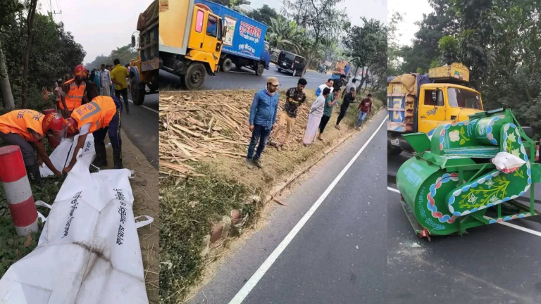 ঢাকা-চট্রগ্রাম মহাসড়কে পৃথক সড়ক দুর্ঘটনায় তিনজন শ্রমিক নিহত