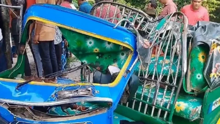 ট্রাক-অটোরিকশার সংঘর্ষে স্বামী-স্ত্রীসহ নিহত ৪