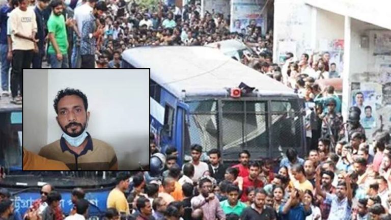 চিন্ময়কাণ্ডে পুলিশের ওপর হামলা ,আসামি সাজু পাঁচ দিনের রিমান্ডে