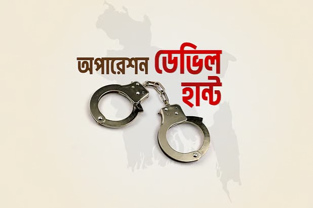 ডেভিল হান্টে সারা দেশে গ্রেপ্তার ৬৮৪৯