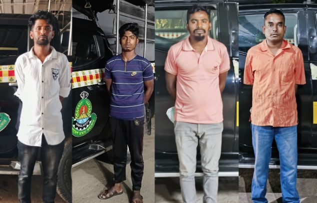 চট্টগ্রামে র‍্যাবের অভিযানে হত্যা-ধর্ষণসহ ৪ আসামি গ্রেপ্তার