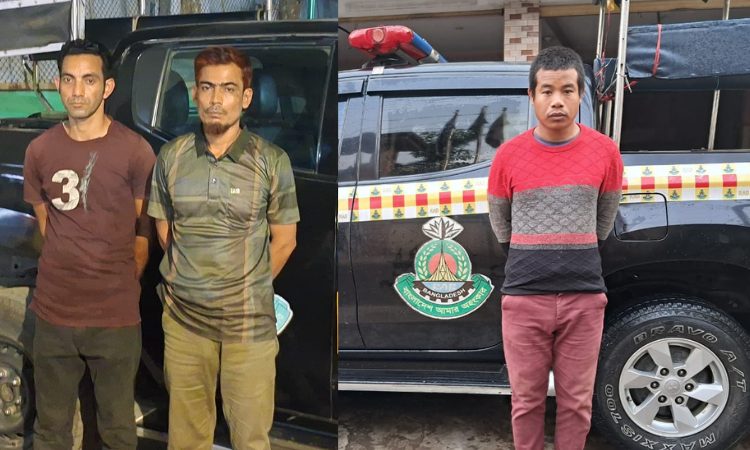 চট্টগ্রামে গাঁজা-ইয়াবাসহ গ্রেপ্তার ৩, মোটরসাইকেল জব্দ