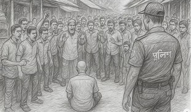 রাউজানে যুবলীগ নেতাকে পিটিয়ে জুতার মালা পরিয়ে পুলিশে সোপর্দ