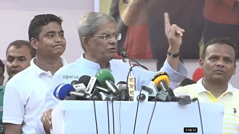 ১৮ কোটি মানুষ আওয়ামী লীগকে চায় নাঃমির্জা ফখরুল