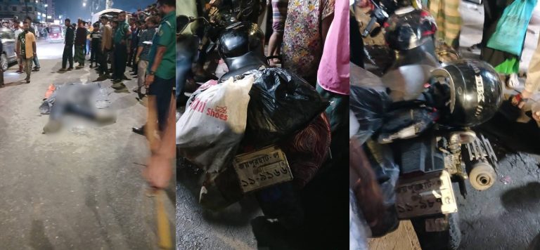 চট্টগ্রামের বাকলিয়া কল্পলোক আবাসিক এলাকায় ট্রাক-মোটর সাইকেলের সংঘর্ষ, চালক নি’হ’ত