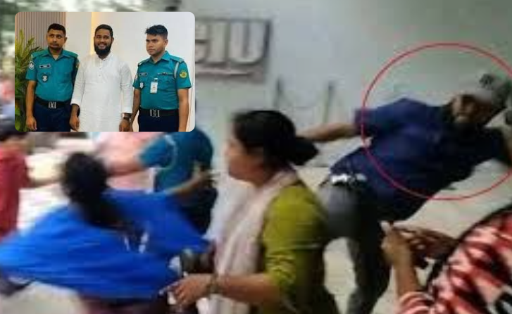 চট্টগ্রামে নারীকে লাথি মারা সেই আকাশ অবশেষে গ্রেপ্তার