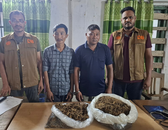 রাঙামাটিতে দেড় কেজি গাঁজাসহ আটক ২ জন