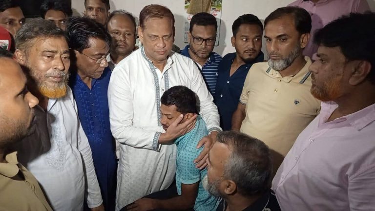 অতি বৃষ্টিতে নিহত শিশু মরিয়মের পরিবারের পাশে নগর বিএনপি