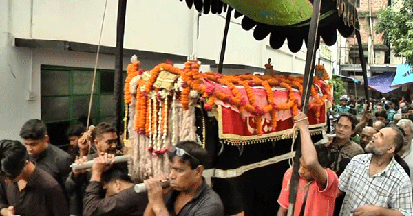 পবিত্র আশুরা উপলক্ষে চট্টগ্রামে তাজিয়া মিছিল