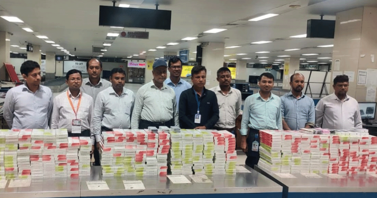 শাহ আমানত বিমানবন্দরে ৫৯ লাখ টাকার বিদেশি সিগারেট ও মোবাইল জব্দ