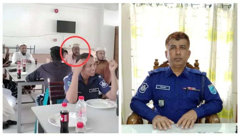 ওসির ভোজসভায় অংশ নিলেন যুবলীগ নেতা