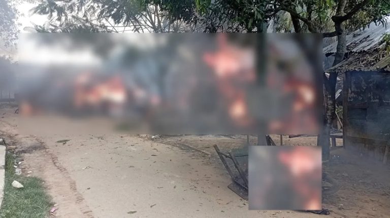 খাগড়াছড়িতে অবরোধের মধ্যে বাইক ও বাড়ি-ঘরে অগ্নিসংযোগ