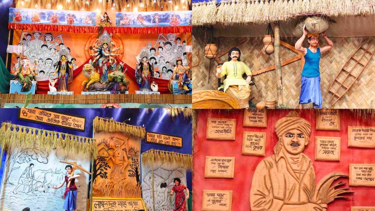 রাঙ্গুনিয়ায় দুর্গোৎসবের থিম “কৃষকের জীবনধারা”