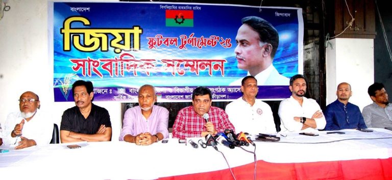 তৃণমূলের খেলোয়াড়দেরকে উৎসাহ দিতে জিয়া ফুটবল টুর্নামেন্ট : মাহবুবের রহমান শামীম