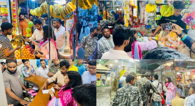 চকবাজারে ৫০টি অবৈধ ভ্রাম্যমাণ দোকান উচ্ছেদ, ১৩ হাজার টাকা জরিমানা