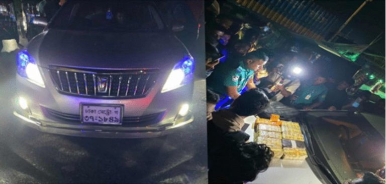 চট্টগ্রামে চেকপোস্টে থামানো প্রাইভেটকার থেকে ১ লাখ ইয়াবা উদ্ধার