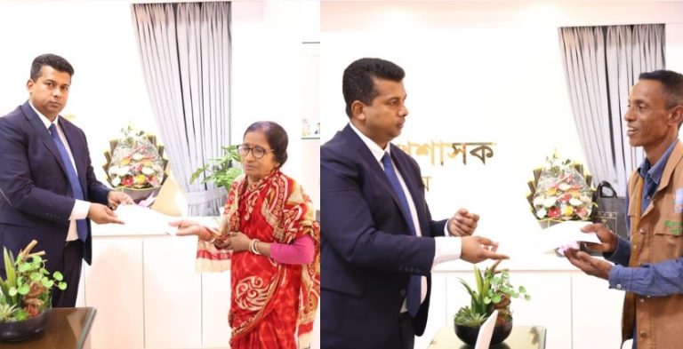 মানবিক সহায়তায় আবারও আলোচনায় চট্টগ্রামের ডিসি জাহিদুল ইসলাম