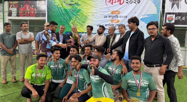 মিডিয়া ফুটবল ফেস্ট এর চ্যাম্পিয়ন তাহির জামান প্রিয় টিম