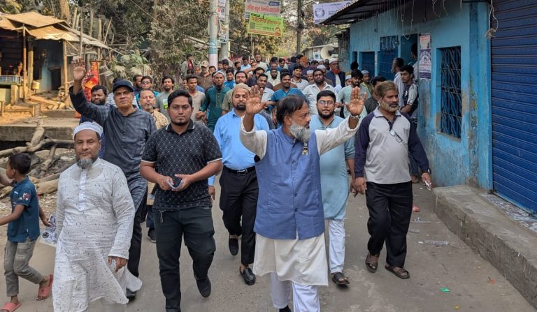 চট্টগ্রাম-১০ আসনে সরাইপাড়ায় দাঁড়িপাল্লার গণসংযোগ