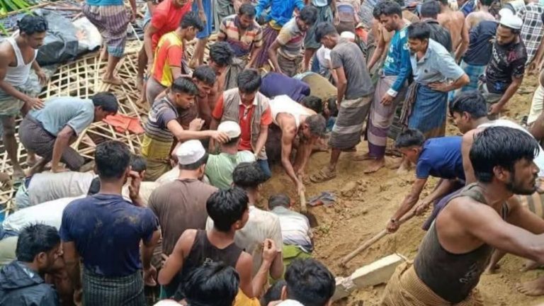 পাহাড় ধসে মাটিচাপা মাদ্রাসা, প্রাণ গেল ৮ জনের