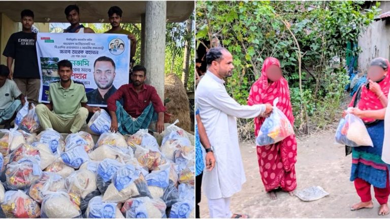 বাঁশখালীতে বন্যার্তদের পাশে ছাত্রদল নেতা আফজাল, ত্রাণ পেল ৩০০ পরিবার
