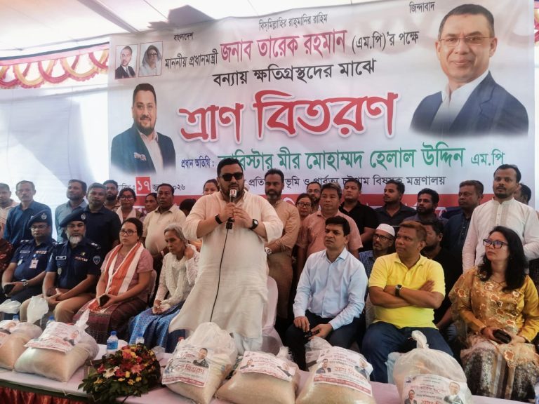 শুধু ত্রাণ নয়, ক্ষতিগ্রস্তদের পুনর্বাসনই সরকারের লক্ষ্য: মীর হেলাল