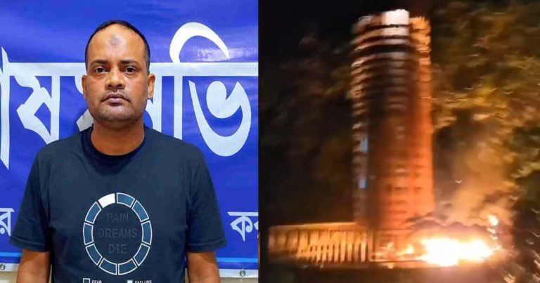জুলাই স্মৃতিস্তম্ভে অগ্নিসংযোগের অভিযোগ, ছাত্রলীগ নেতা আটক