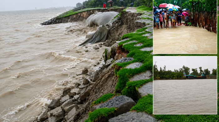 টানা বর্ষণে বাঁশখালীতে বেড়িবাঁধ ভেঙে প্লাবিত ৬ ইউনিয়ন